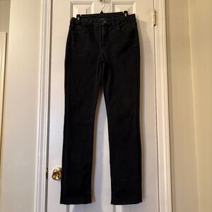 Jen7 Size 6 Black Slim Straight Jeans